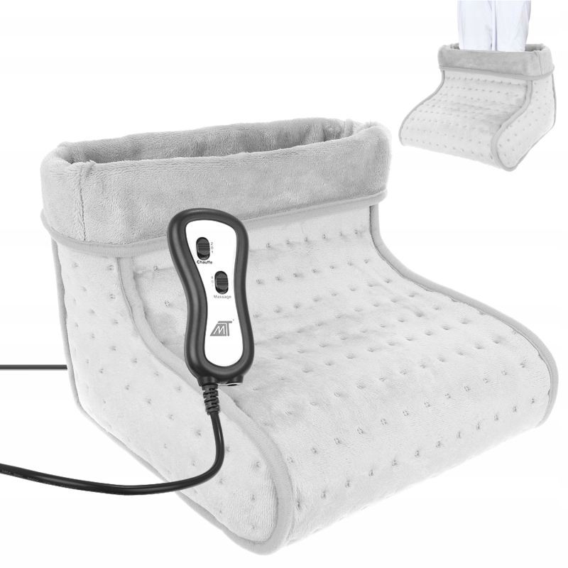 Incalzitor pentru picioare cu masaj, controler, termostat, 2 trepte incalzire, 30x24x30cm, interior imblanit - imagine 15